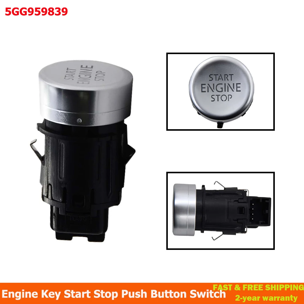 For VW Golf 7 MK7 2013-2017 Engine Keyless Start Stop Switch Button Start Stop Button Engine Ignition Switch 5GG959839