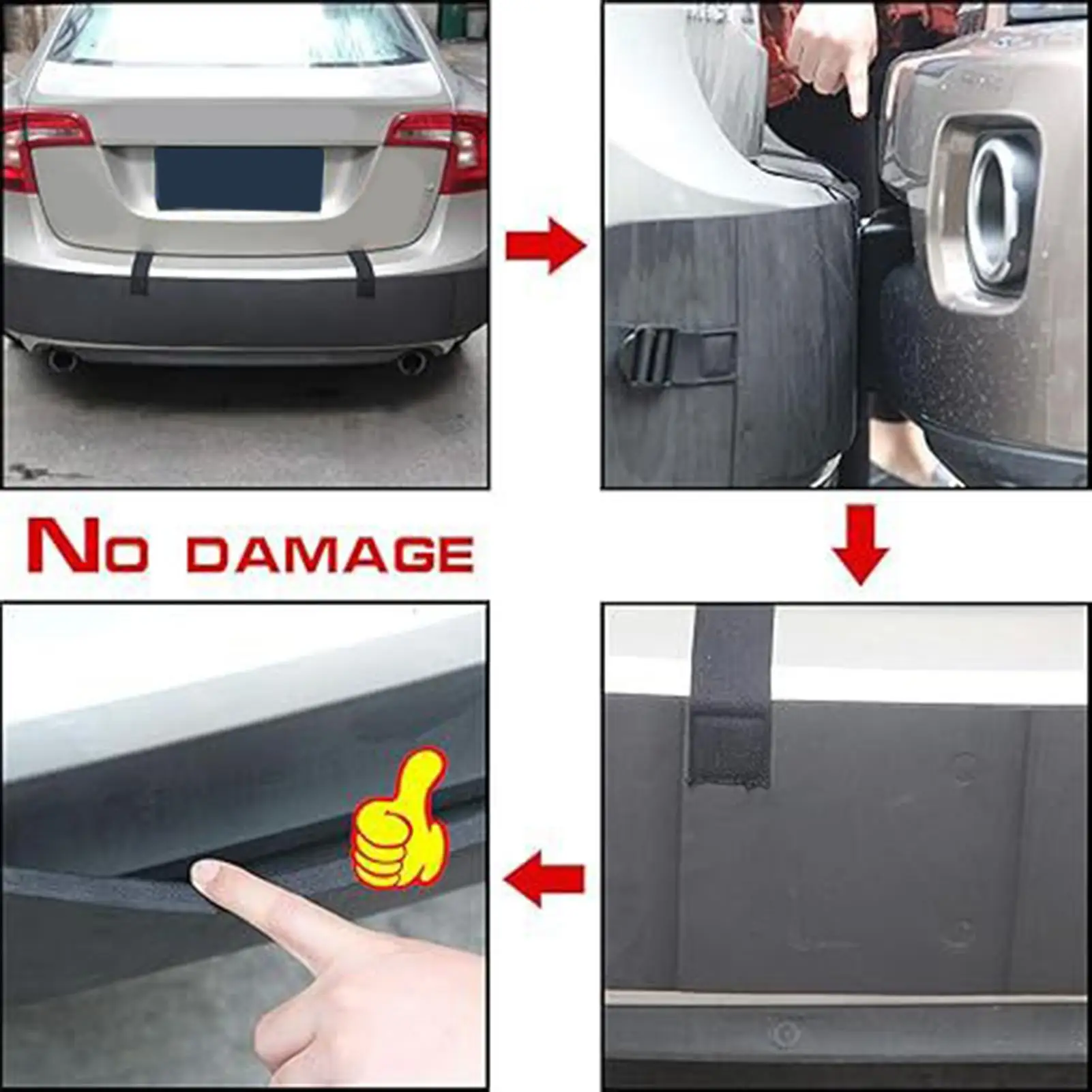 Bumper Protector For Cars High-Density Shock Absorption Automotive Accessories Bumper Guard For Suv For Vehicle SUV Van Sedan