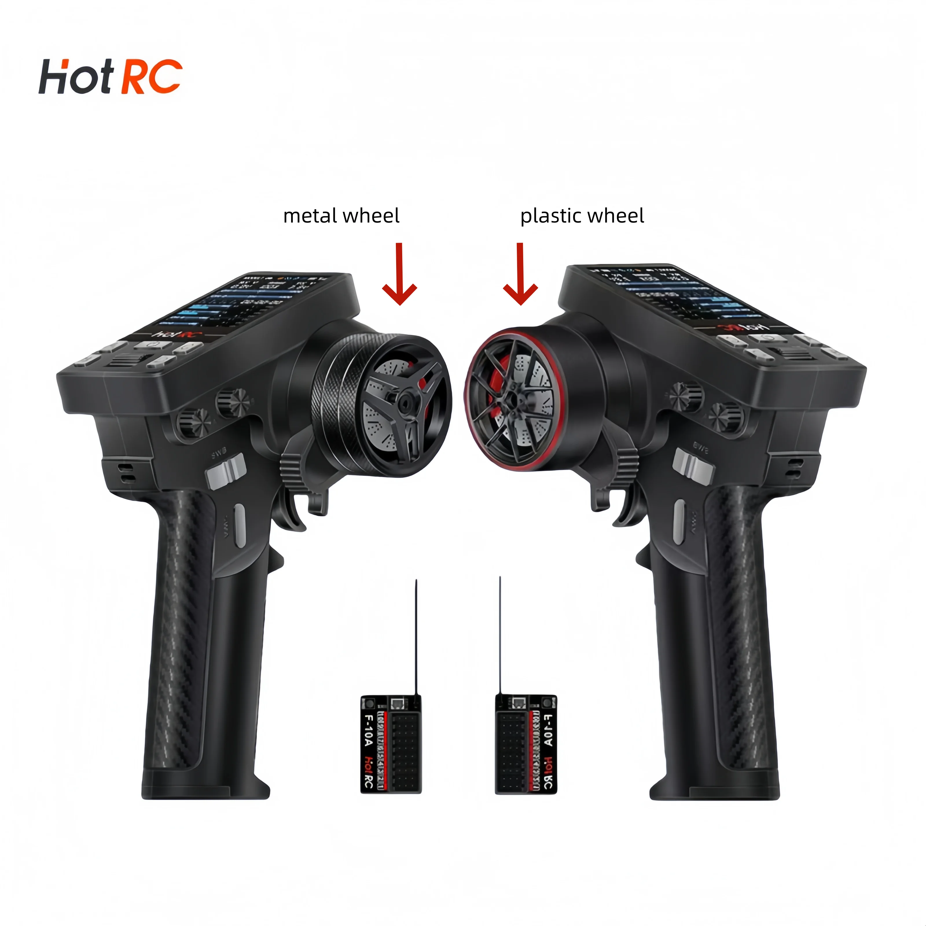 

HotRC's all-new upgraded CT-10B ten-channel remote control, 2.4G multi-axis multi-functional return transmission remote control