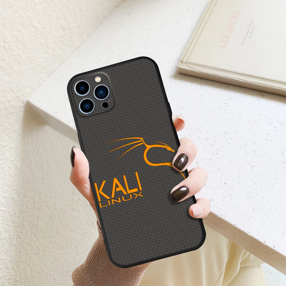 FOR IPhone 13 Dark Dragon Kali Linux Phone Case FOR IPhone 14 11 12 Pro 8 7 Plus X 14 Pro MAX SE2020 XR XS MAX 6s sports Covers