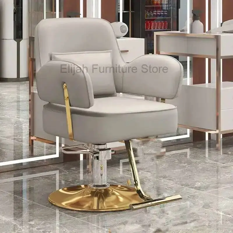 

Barber Chair Hairdressing Salon Complete Furniture Manicurist Chairs Beauty Men's Shaving Silla Barberia Auxiliary Tattoo JGY
