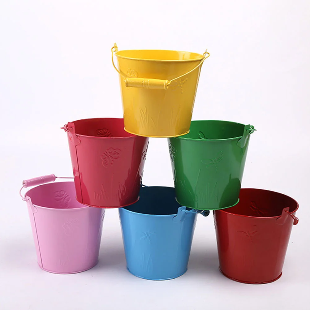 4 pezzi di giocattoli per secchielli da spiaggia per bambini, giocattolo per bambini, ferro da asilo per appendere divertenti