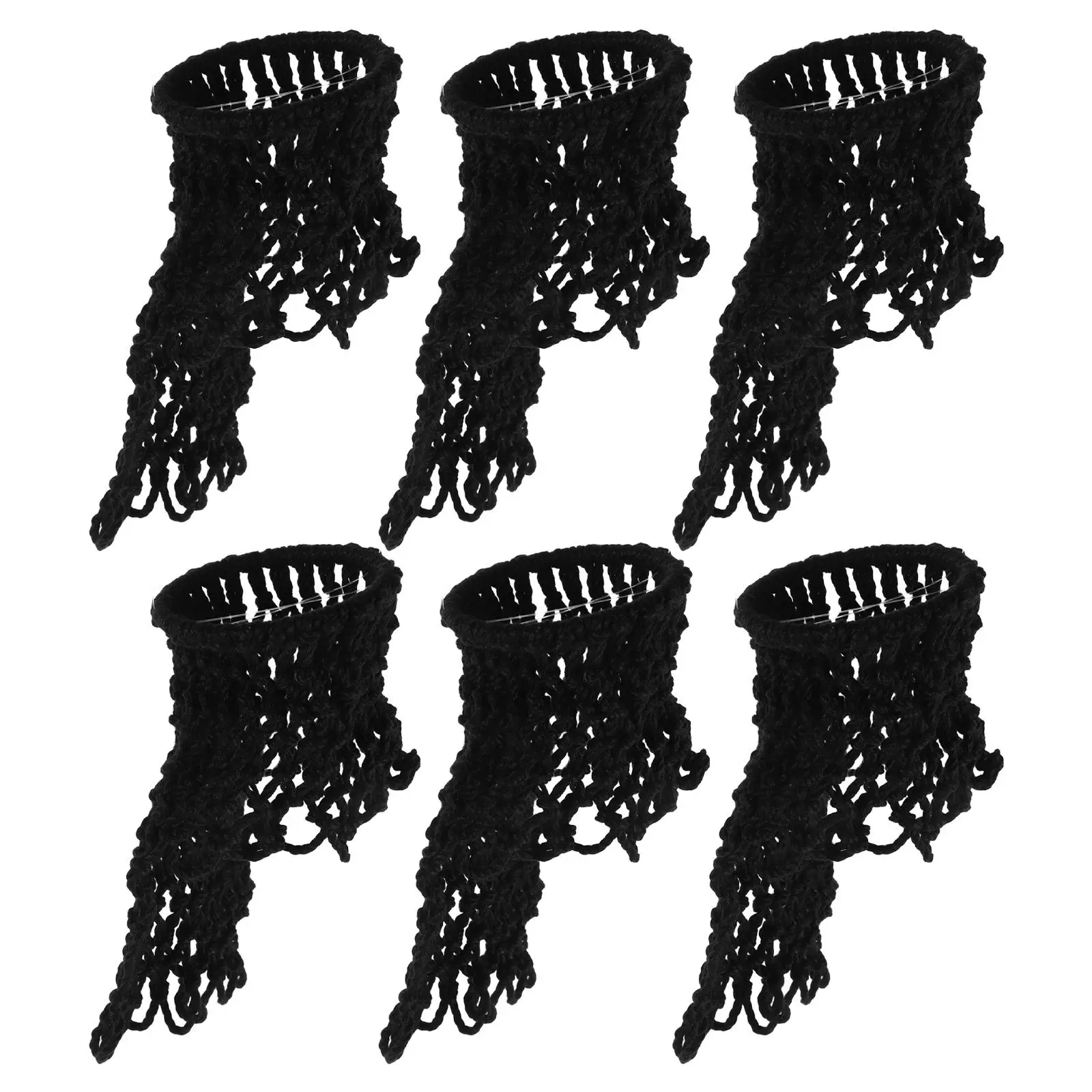 

6Pcs Pool Table Drop Bag Nets Heavy Duty Nylon Billiards Table Pocket Replacement Pockets Snooker Accessories Black