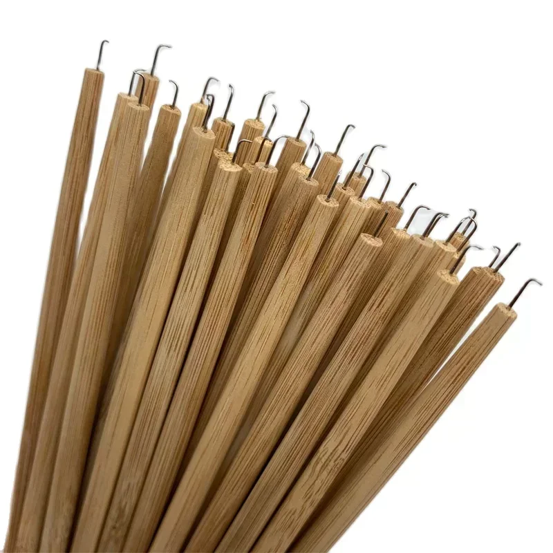 10 sets Wood handle Ventilating Wig Needle Ventilating needle for wig making Crochet Hook tools