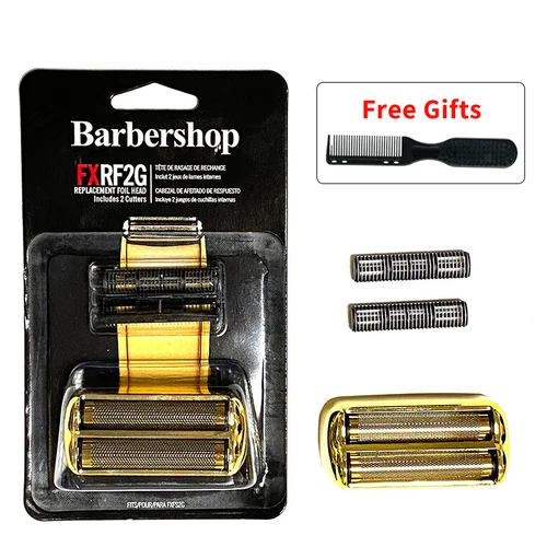 Imagen 1 del producto Juego de 2 uds de cortadora de pelo, cubierta para cabezal de cuchilla, afeitadora con cepillo de peine para Babyliss, accesorios para cortadora de cuchillos de red de repuesto