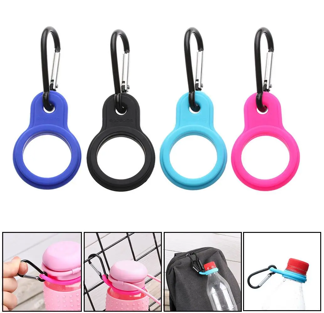 1pc heiße Neuankömmling Zubehör Gummis chn allen Haken Wasser flaschen halter Sport kessel Schnalle Outdoor Karabiner