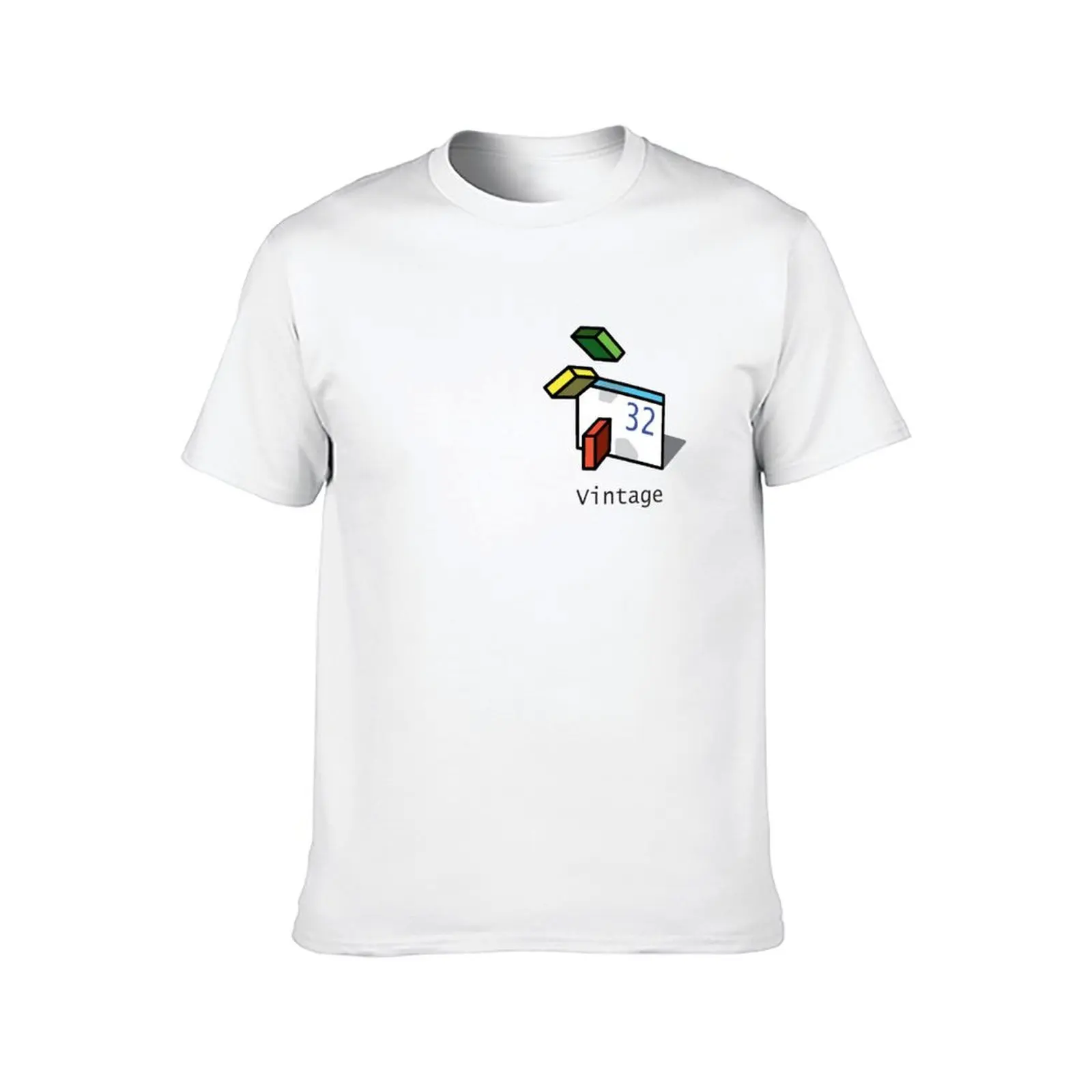 مايكروسوفت البصرية الأساسية 6 أيقونة-تي شيرت كلاسيكي تي شيرت الرجال 100% القطن الفاخرة العلامة التجارية الجرافيك تي شيرت للرجل تي شيرت