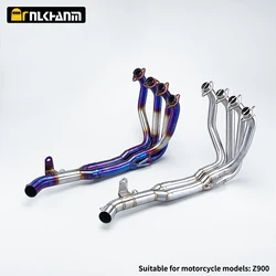 Motorcycle Exhaust Full System Muffler Front Header Pipe Tube Slip-On For Ninja Z900 Z 900 2017 2018 2019 2020 2021 2022-2024