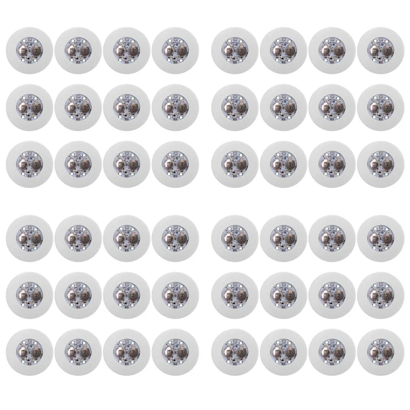 

ABYN-LED Coaster,48 Pack Light Up Coasters,LED Bottle Lights,LED Sticker Coaster Discs Light Up For Flash Light Up Cup