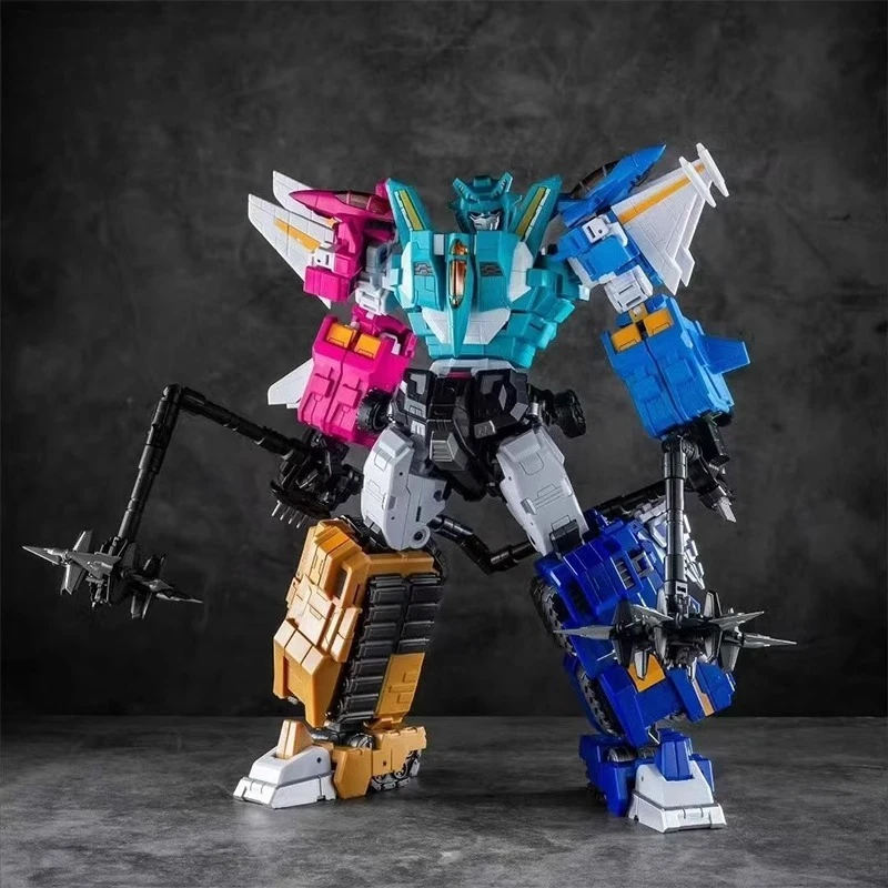

Iron Factory liokaiser IF EX-65 66 67 68 A set of 7-person robot composite models featuring vultures, blue bats, black leopards