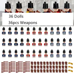 European Soldiers Set Building Blocks  Mini action figures Rifles Weapons Toys For Kids Chres For Children Model Toys NO.8037