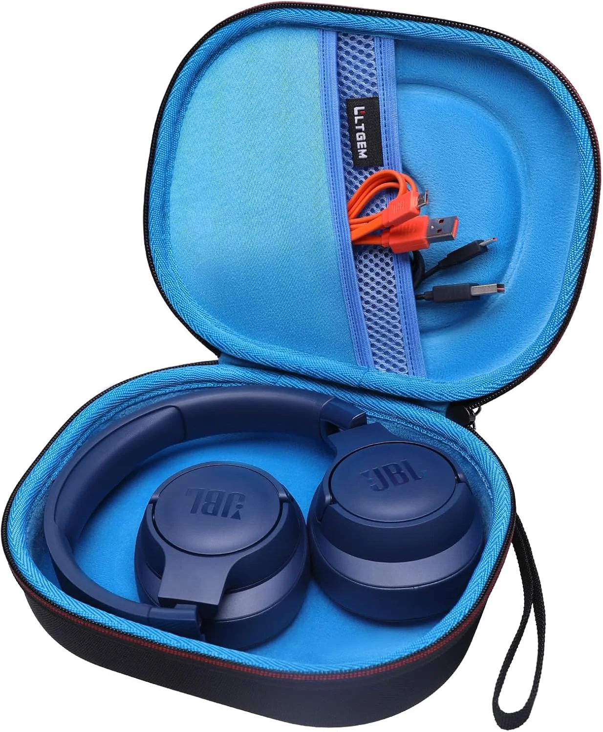 LTGEM EVA Hard Case for JBL Live 770NC/660NC/650BT/460NC/670NC/400BT/E45BT Bluetooth Wireless Headphone(Light Blue) - view 2