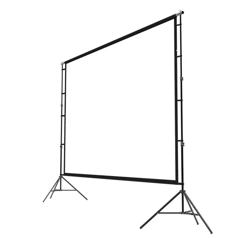 Projector Screen with Stand 100/120in Portable Projection Screen 16:9 HD Portable Rear Front Projections Movies Screen