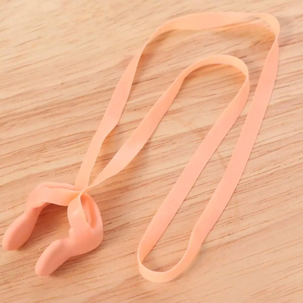 With String Swimming Nose Clip Strapped Latex Silicone Rope Nose Clip Reusable Soft Swimming Nose Plugs Diving Surf Swim