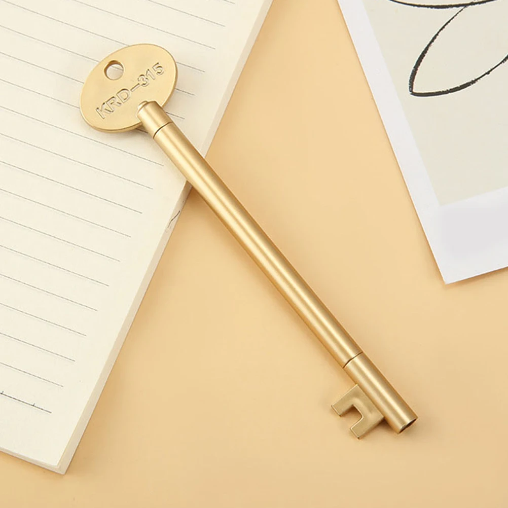 

12 Pcs Shaped Gel Pens Golden Color Comfortable Grip Smooth Note Taking Pens Writing Student Accessories Office Use