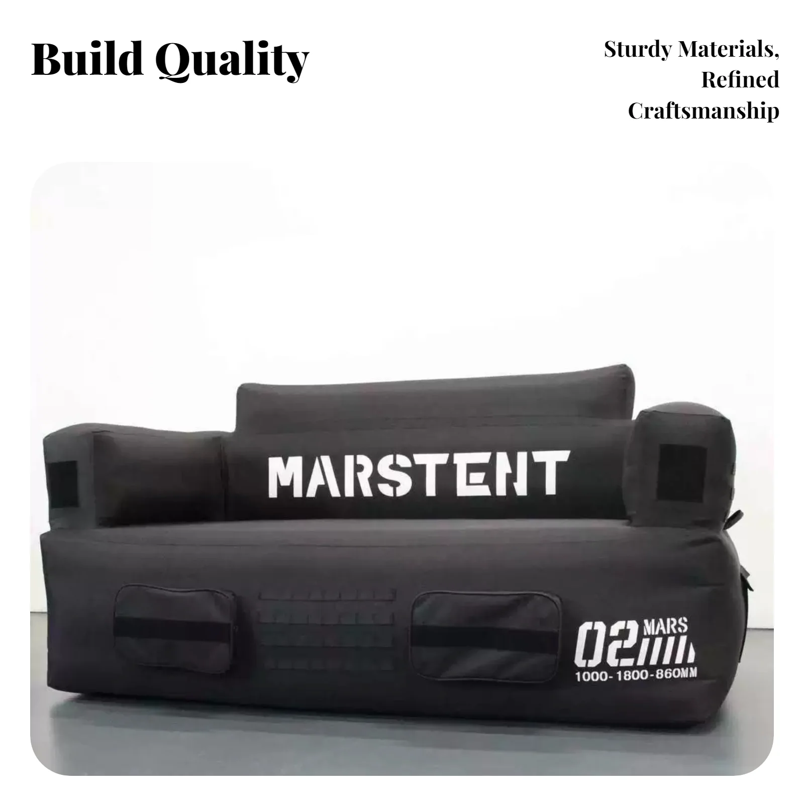 Inflatable Outdoor Sofa, Double PVC Couch, Patio Furniture