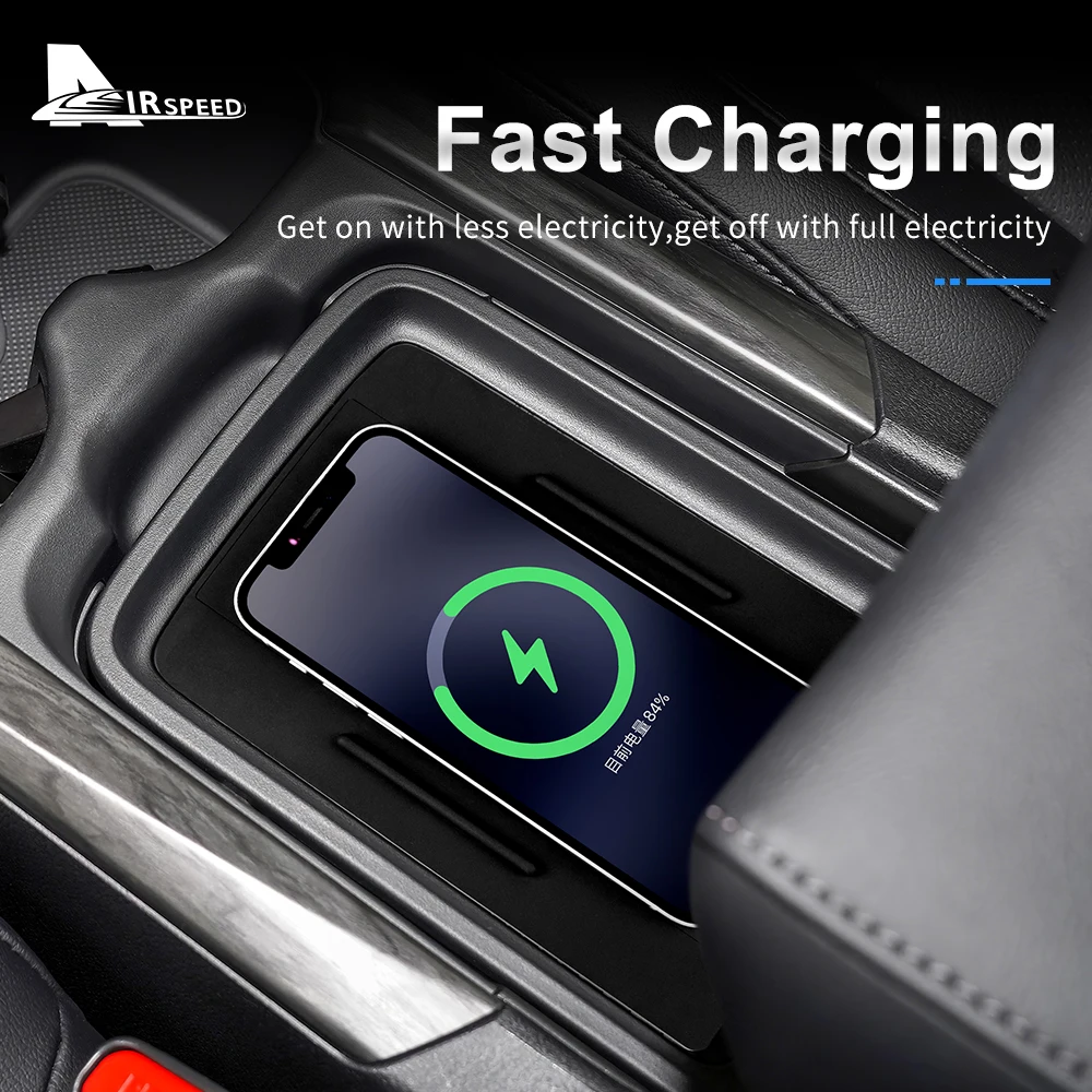 Car Wireless Charger For Honda CRV 2017 2018 2019 2020 2021 2022 Phone Charging Board RHD LHD Central Control Phone Holder