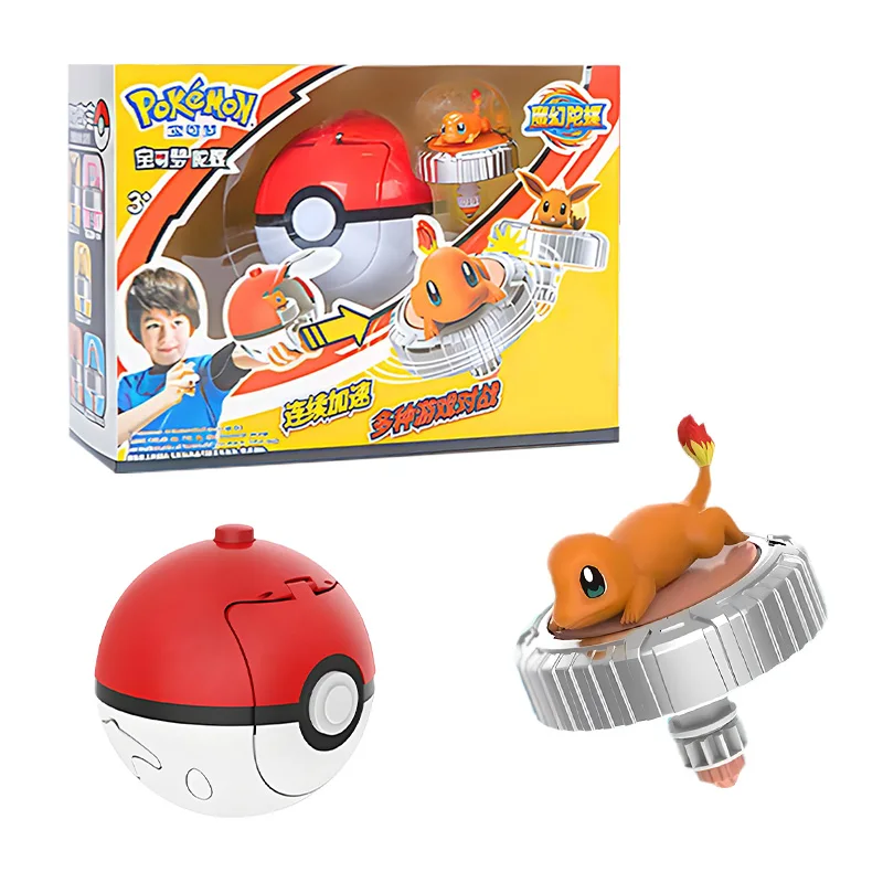 Pokemon Kreisel Actionfigur Pikachu Charmander Squirtle Mew Eevee Elf Ball Gyro Spinner Spiel Sammeln Spielzeug Set Kind Geschenk