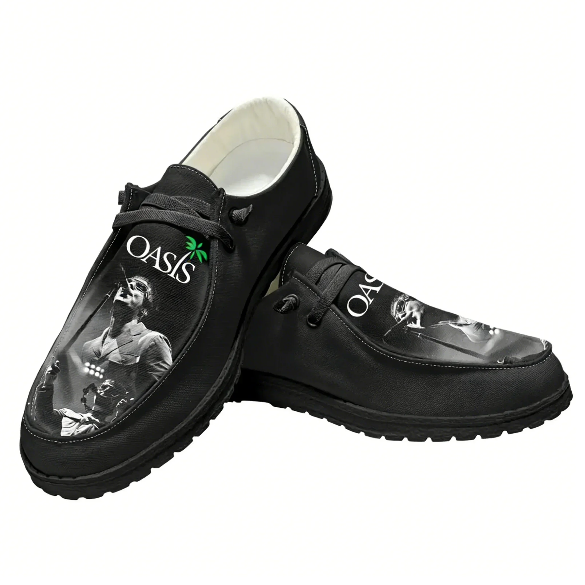 

Oasis Britpop Band Casual Shoes Men Woman Rap Dance Singer Flat Shoe Breathable Outdoor Lightweight Footwear Couple Shoe