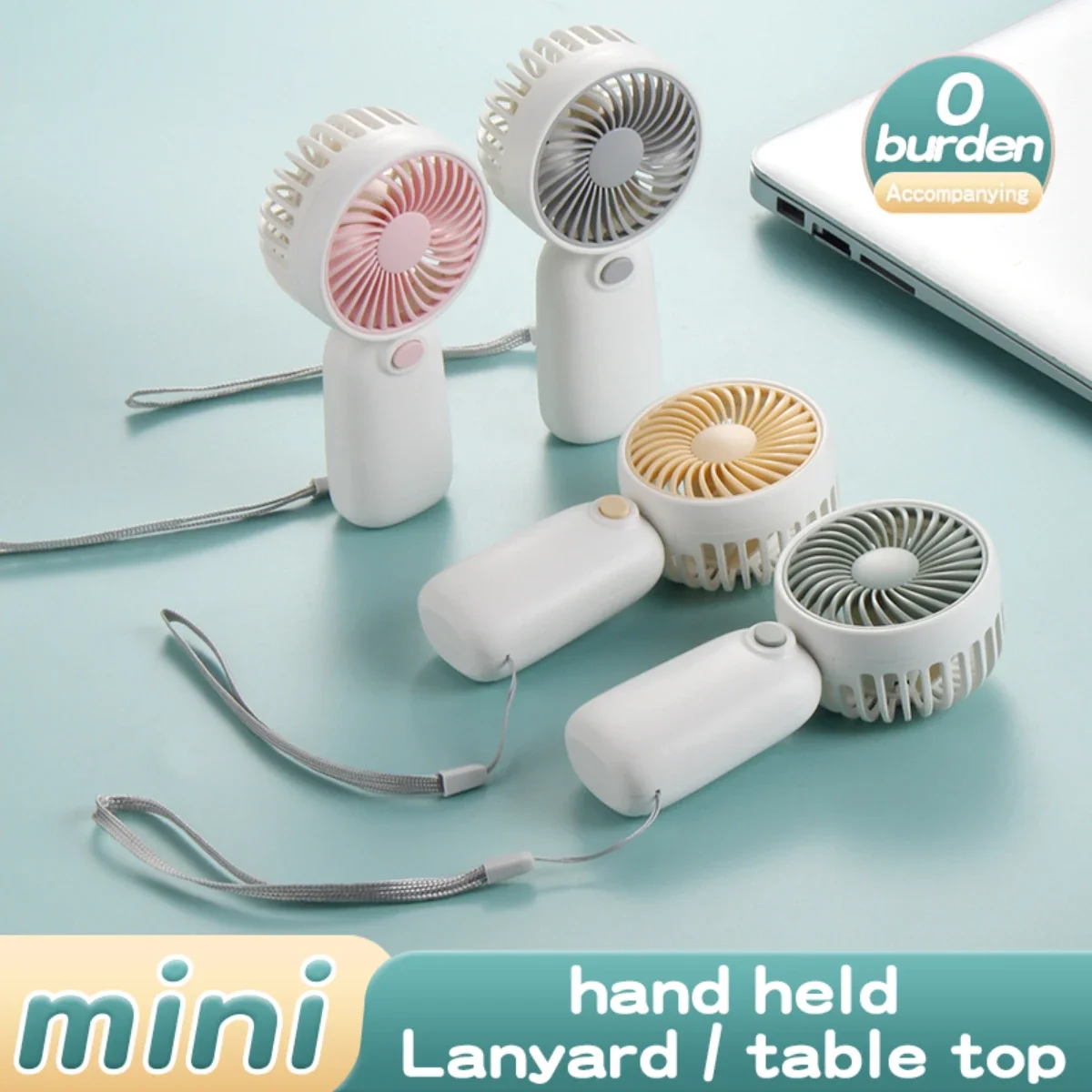 

Мини-вентилятор Удобный маленький вентилятор Ручной карманный ручной вентилятор Легкий регулируемый милый маленький вентилятор для наружного и внутреннего использования