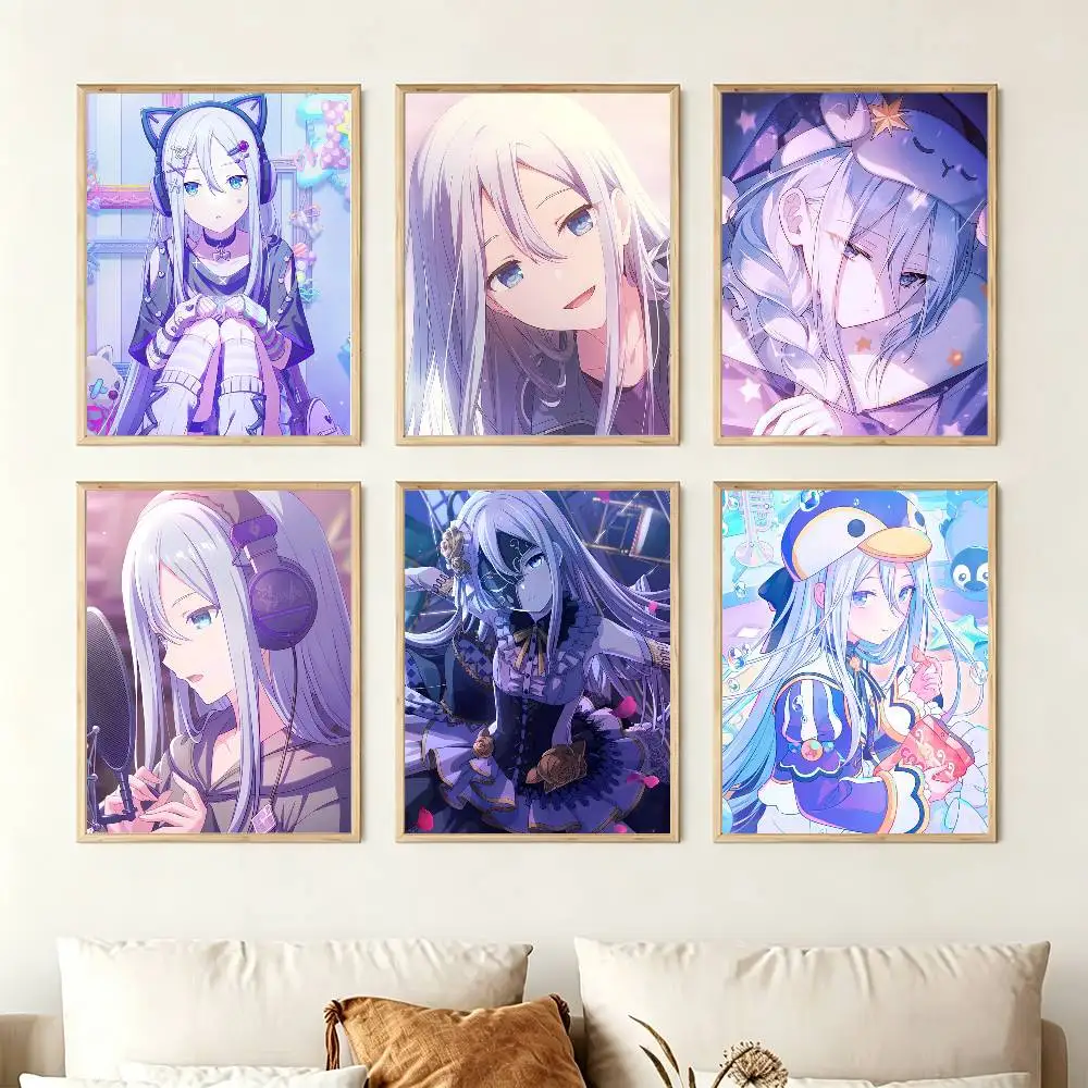 P-Project S-SEKAI Kanade Yoisaki Poster High Quality Dorm Living Room Aesthetic Wall Decoration Painting Stickers Gift