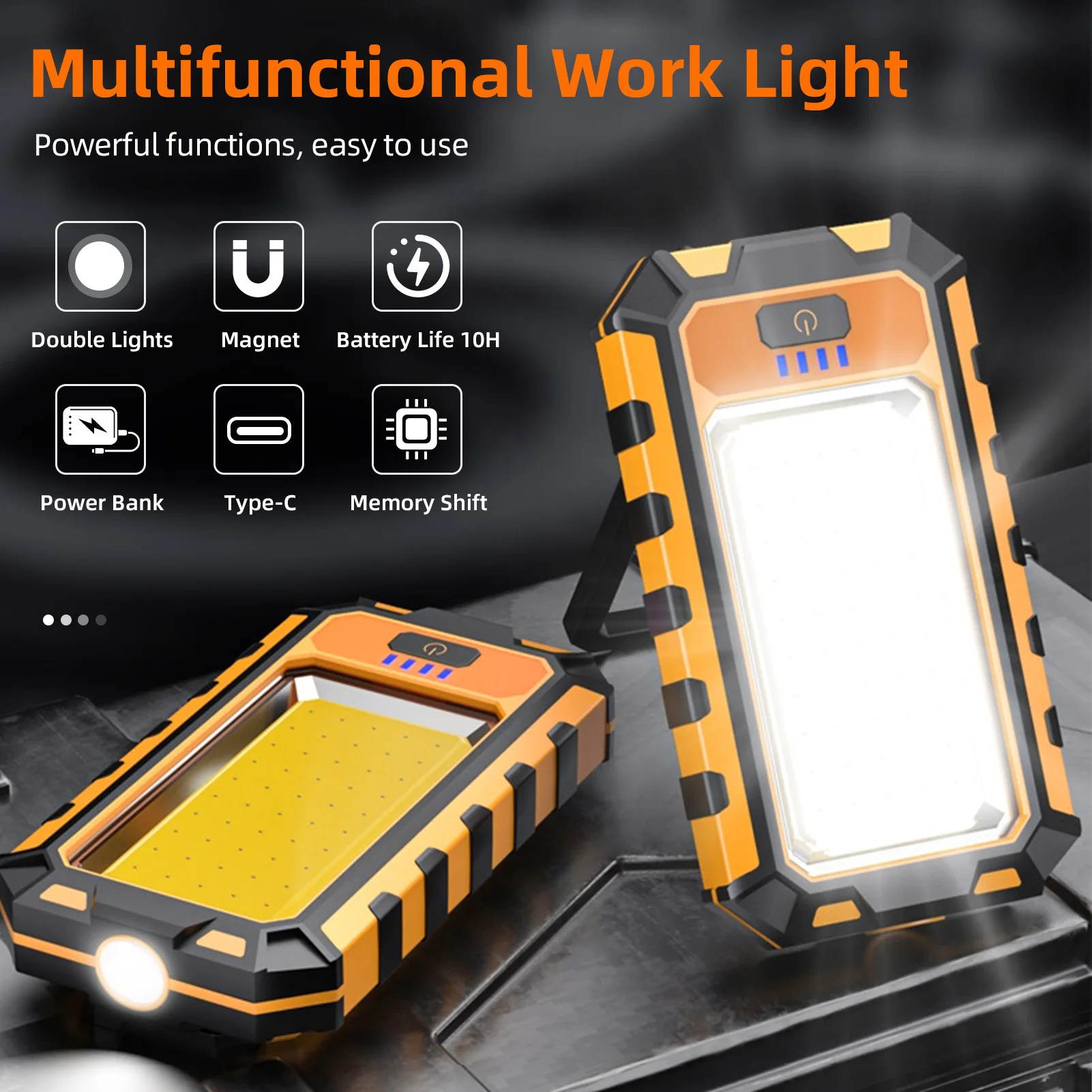 SUPERFIRE G25 High Power LED Flashlight Rechargeable COB Work Light  with Magnet/Power Bank Super Bright Torch For Emergency