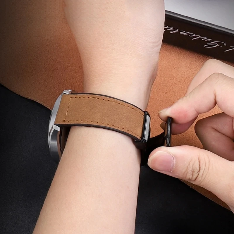 สายหนังซิลิโคน18มม. 20มม. 22มม. สำหรับนาฬิกา Huawei GT4 46มม. 41มม. Samsung Watch 7/6/5/4คลาสสิก/Active2/S3เกียร์