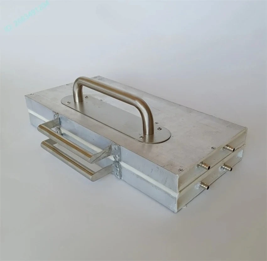 Hand Press Beeswax Foundation Machine Water-Cooling Nest Base Mold Honeycomb Making Tool for Beekeeping