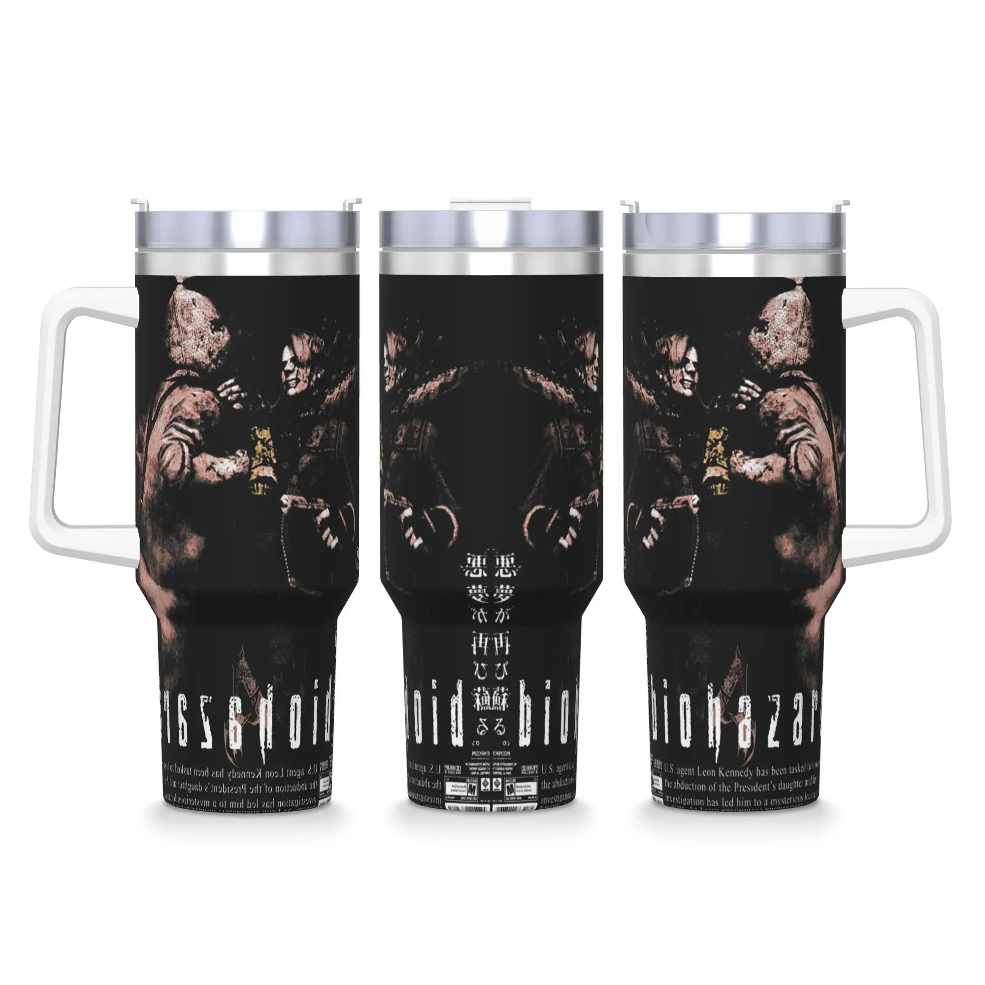 Stainless Steel Tumbler Resident Evils  Mugs Cup With Straws  Cold and Hot Water Bottle Heat Preservation Large Thermal Mug