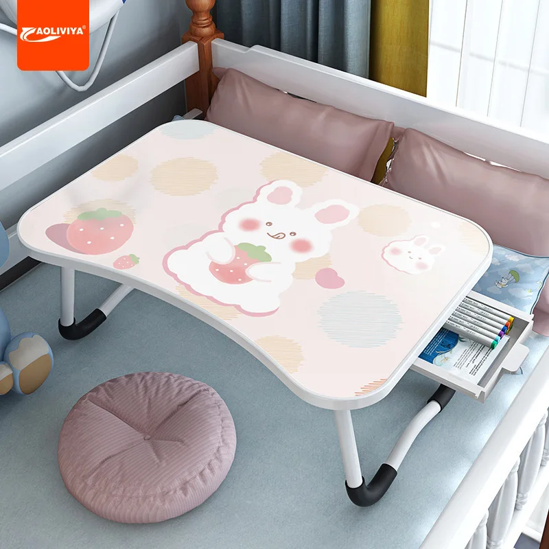 

Aoliviya Heightened on Bed Small Table Computer Desk Bay Window Foldable Lazy Table Bedroom Sitting Floor Dormitory Students Stu