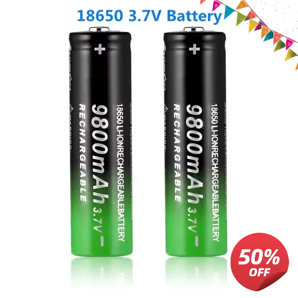 

18650 battery high quality 9800mAh 3.7V 18650 lithium-ion battery flashlight rechargeable batter
