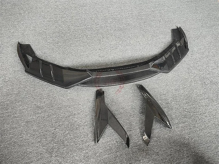 For Lamborghini Huracan Lp580 Lp610 2014-2020 Real Carbon Fiber Car Front Lip Diffuser Spoiler Auto Modification Parts Body Kit