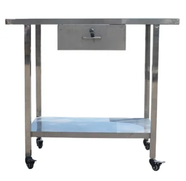 

Hospital Operating Room Pet Preparation Stainless steel veterinary treatment table with drawer