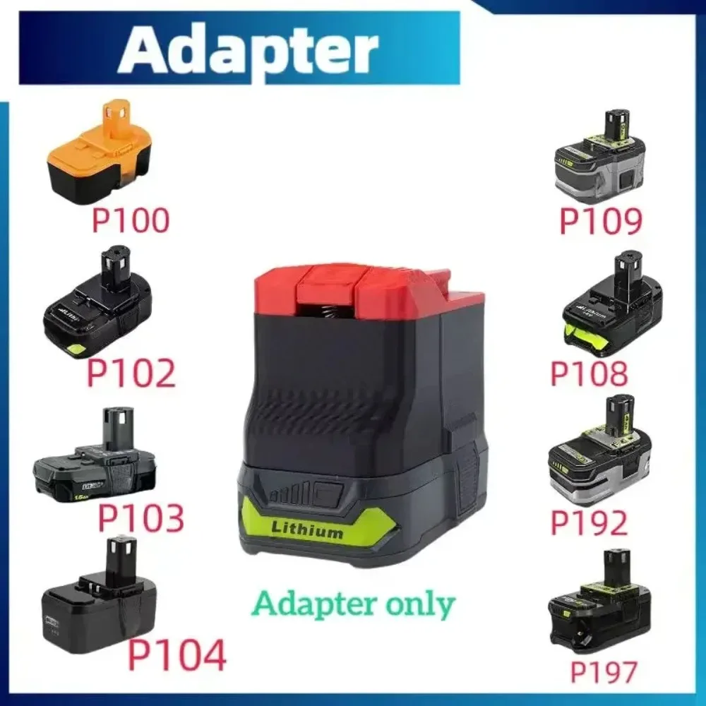 Imagem -02 - Ryobi-parkside Adaptador para Ryobi Bateria Substituir a Parkside X20 v Tool Converter Único Adaptador