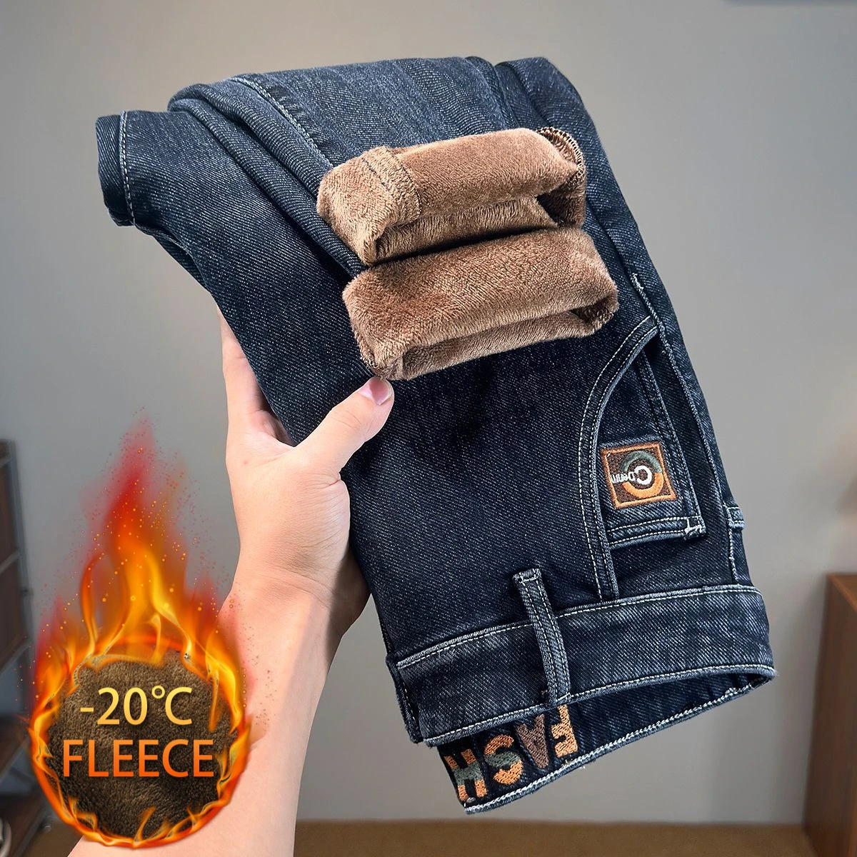 

Осенне-зимний бестселлер, мужские мешковатые джинсы, свободная посадка, удобная повседневная одежда, модные джинсовые брюки, стильная повседневная одежда