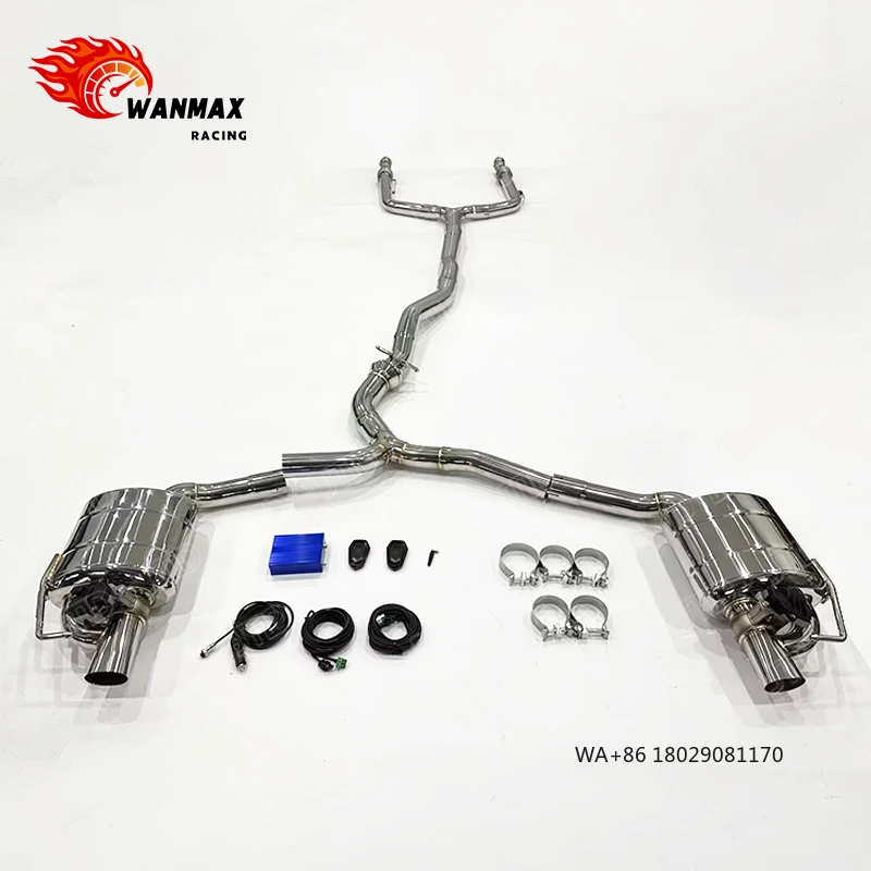 

High Polished 304 Stainless Steel Exhaust System for -W205 C43 Improves Performance & Sound, Fast Shipping