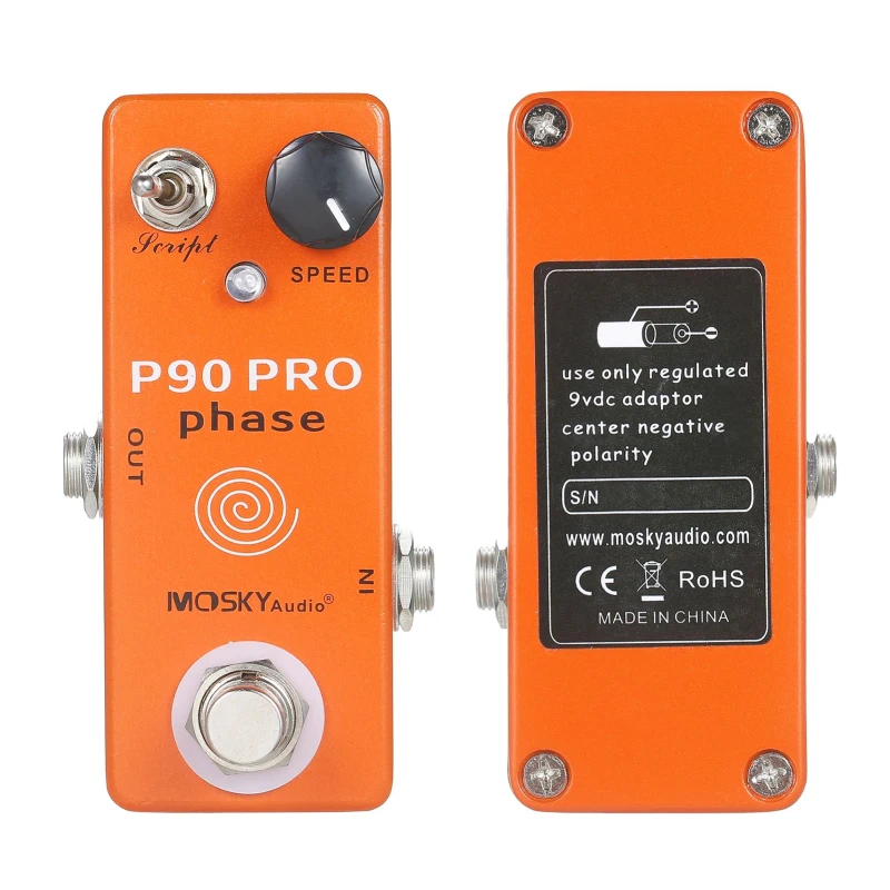 P90 PRO PHASE Phaser Pedal Guitar Effects Single Mini Vintage Phaser Pedal Effect Pedal Guitar Instrument Accessories