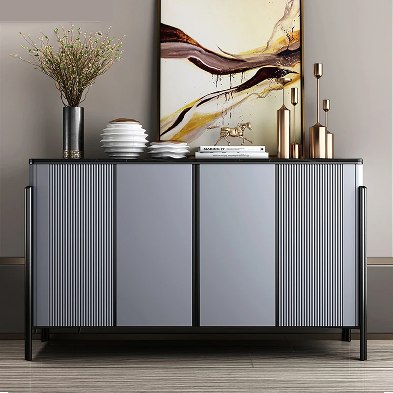 

Light luxury door shoe cabinet entrance partition cabinet integrated living room Italian side cabinet