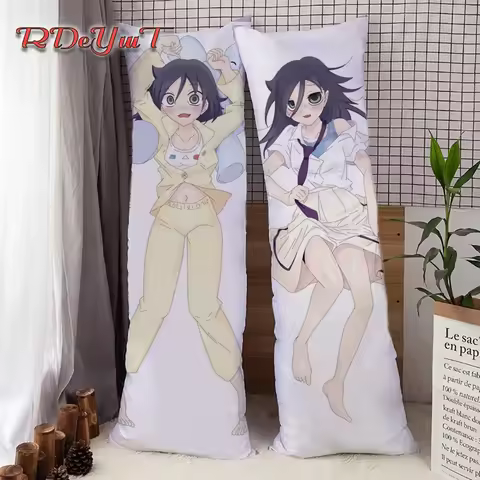 Anime WataMote Tomoko Kuroki Dakimakura Hugging Body Pillow Cover Home Bedding Decor Throw Long Pillowcase 150cm