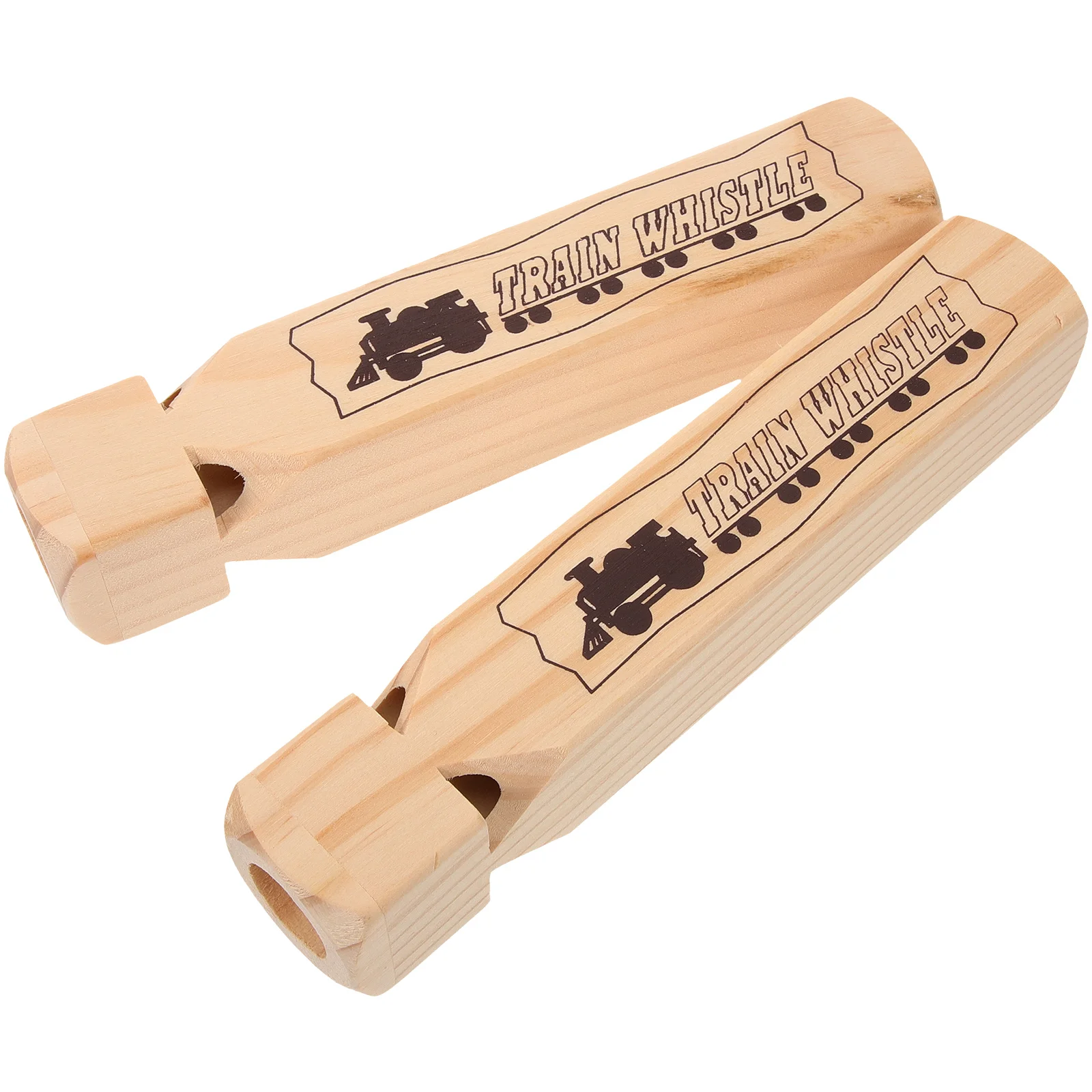 

2 Pcs Wooden Whistle Creative Wind Instruments for Puzzle Parent-child