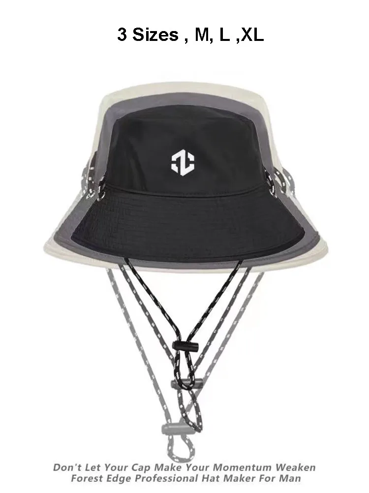 Plus Big Size 56-62cm Bucket Hats for Men  Summer Panama Breathable Sunscreen Sun Hats Male Outdoor Fishing Caps Windrope