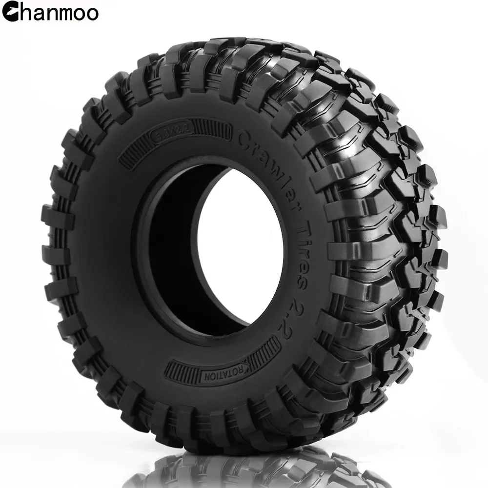 2.2in Crawler Tires 130mm Rubber Wheel Tyre for 1/10 RC Crawler Car Traxxas TRX4 TRX-6 Axial SCX10 90046 Upgrade Parts