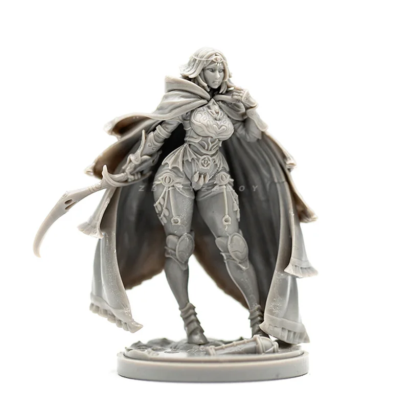

38mm Beauty Soldier Night Guardian Resin Model Figure Gk Micro Miniature 3d Printed White Model Toy Unassembled And Unpainted