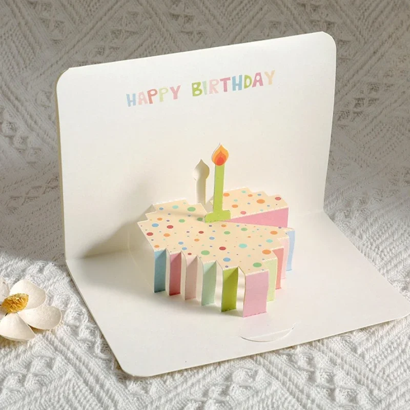 3D Pop-Up Greeting Cards Postcard for Happy Birthday Birthday Gift Party Supplies Great Gift To Family Friends Lovers