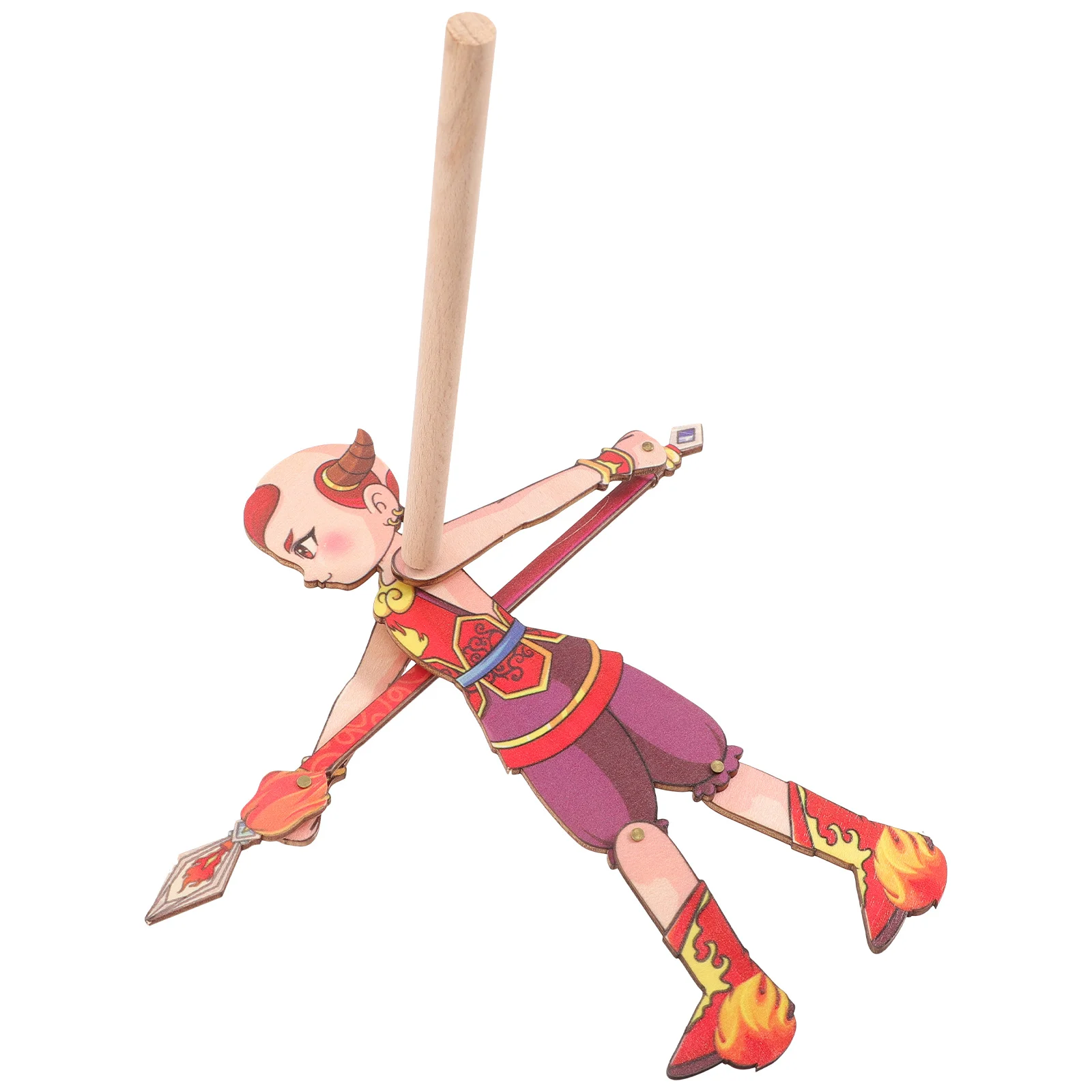 Marioneta china de sombra DIY, juguete educativo seguro, artesanía de madera duradera para niños, actividades entre padres e hijos, uso escolar