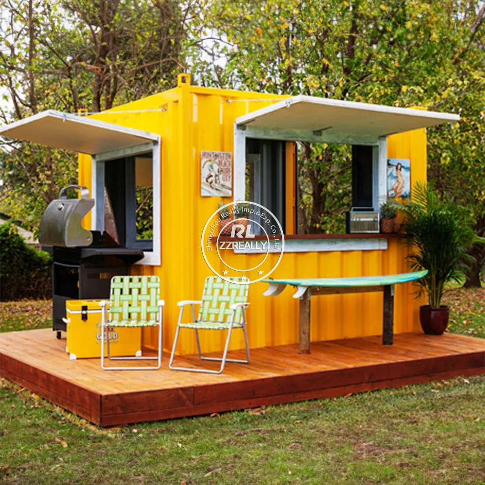 Shipping Container Bar Fast Food Shop Container Mobile Kitchen Restaurant Bar Container Coffee Shop