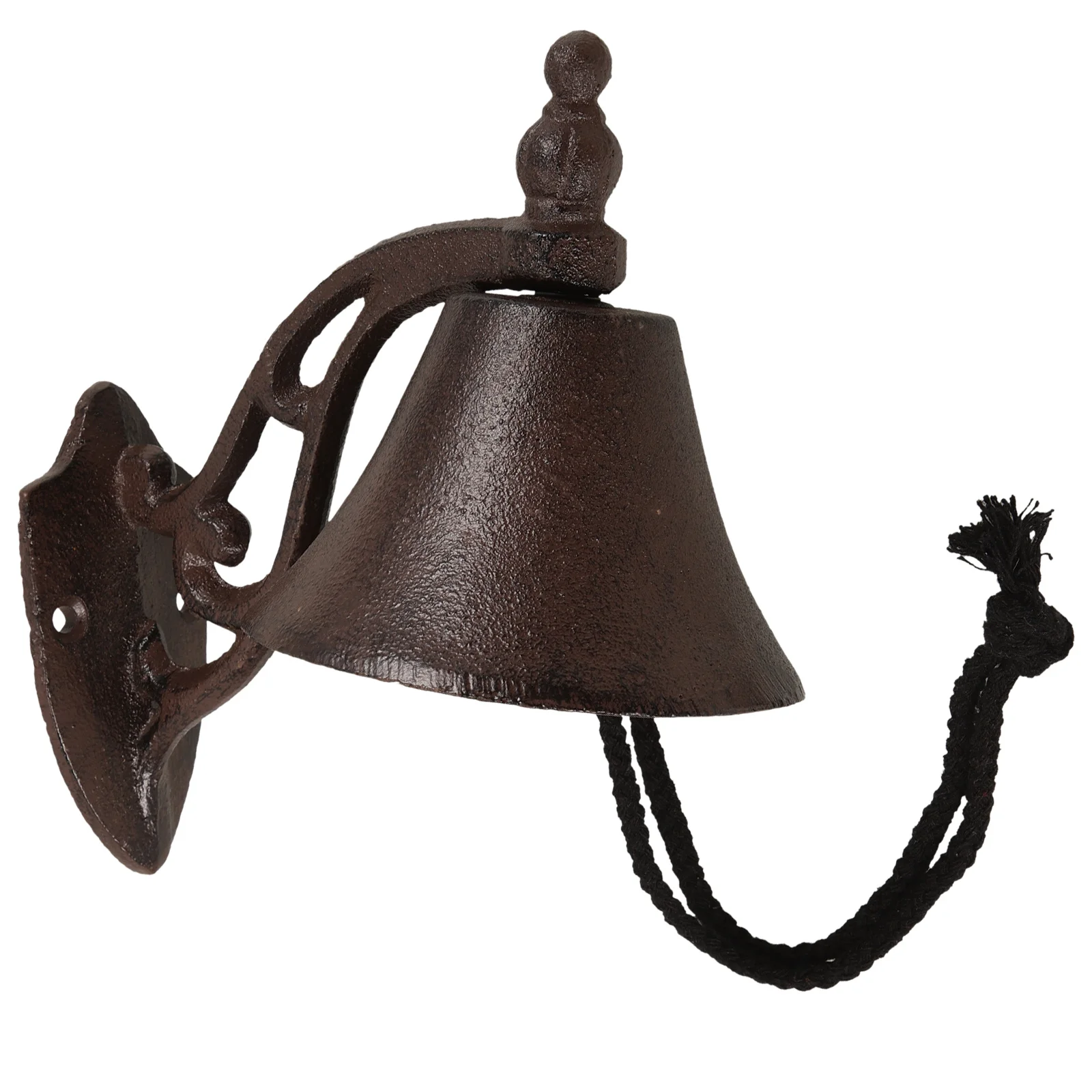 

Rustic Vintage Iron Doorbell Hanging Bell Wall Mounted Retro Style Hand Shaking Bell for Yard Garden Decor Retro Doorbell