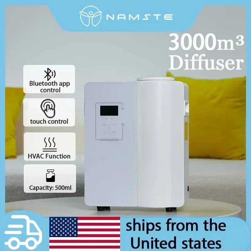 NAMSTE 3000m³ New Electric Bluetooth PerfumeAroma Diffuser Hotel Essential Oils Flavoring Air Freshener 500ML HVAC Shop Gym