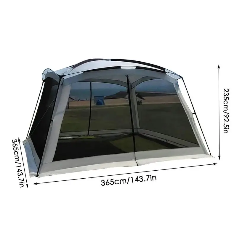 Imagem -06 - Anti-mosquito Net para Camping Sunscreen Mesh Tent Toldo Pérgola Portable Canopy Camping Acessórios