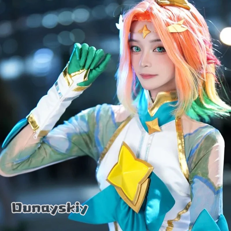 Одноразовые временные татуировки Star Guardian Neeko, декоративные наклейки для спины и рук, реквизит для косплея и тематических вечеринок в стиле аниме и игр.